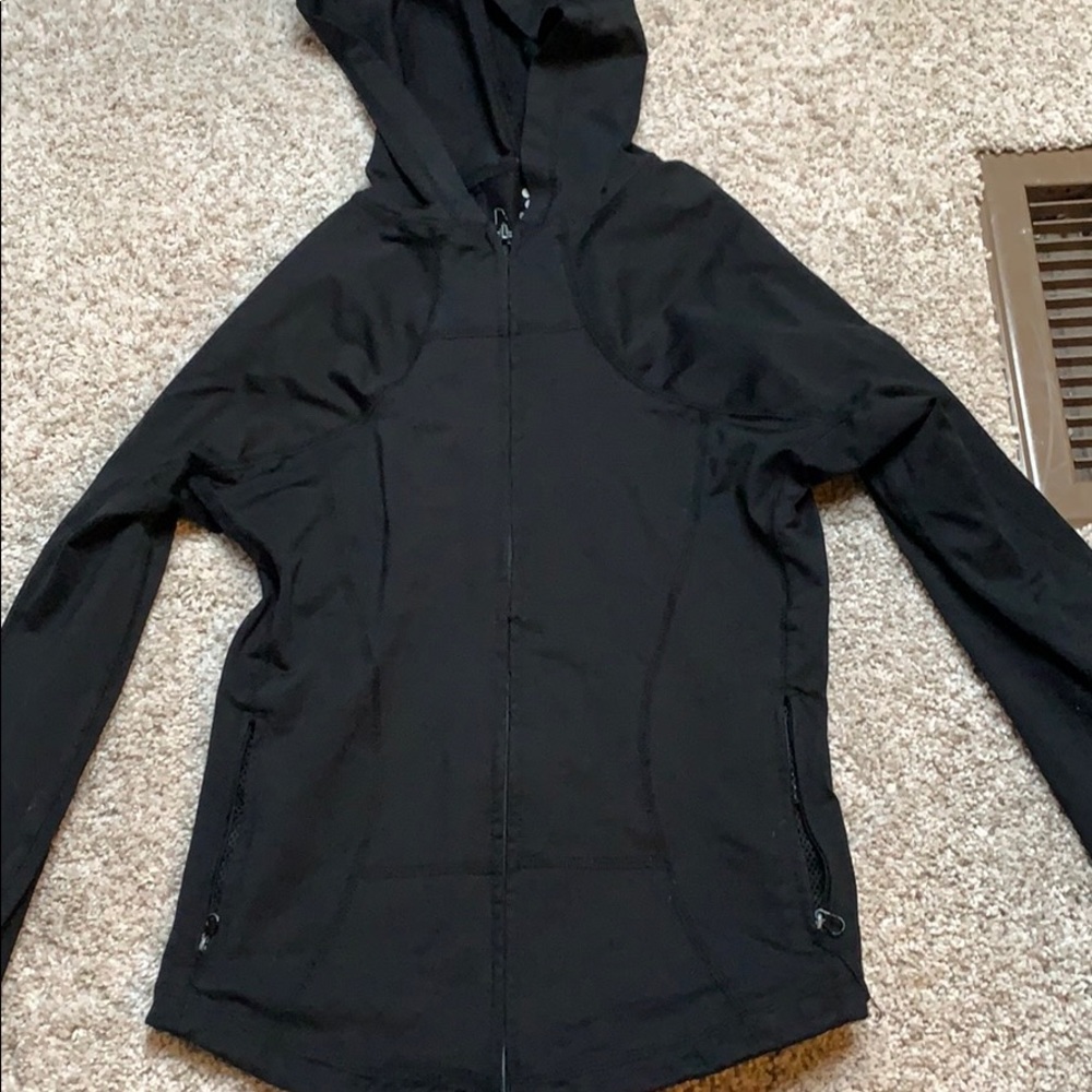 Black athletic zip up